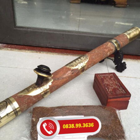 ĐIẾU CÀY QUẾ BỌC ĐỒNG 65cm