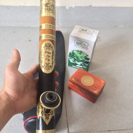 Điếu Cày Mini Nứa Bọc Đồng Thanh Hóa 45cm