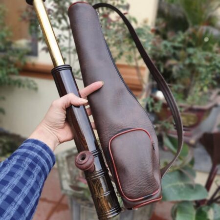 điếu cày mini gỗ mun trơn