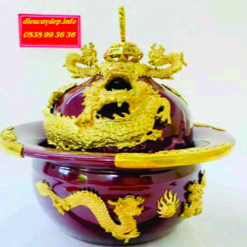 Điếu Bát Bọc Đồng Dát Vàng Hàng Vip