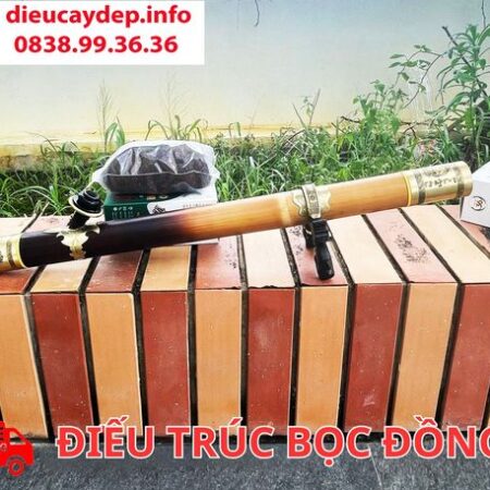 Điếu Trúc Bọc Đồng Đẹp - Hút kêu vang