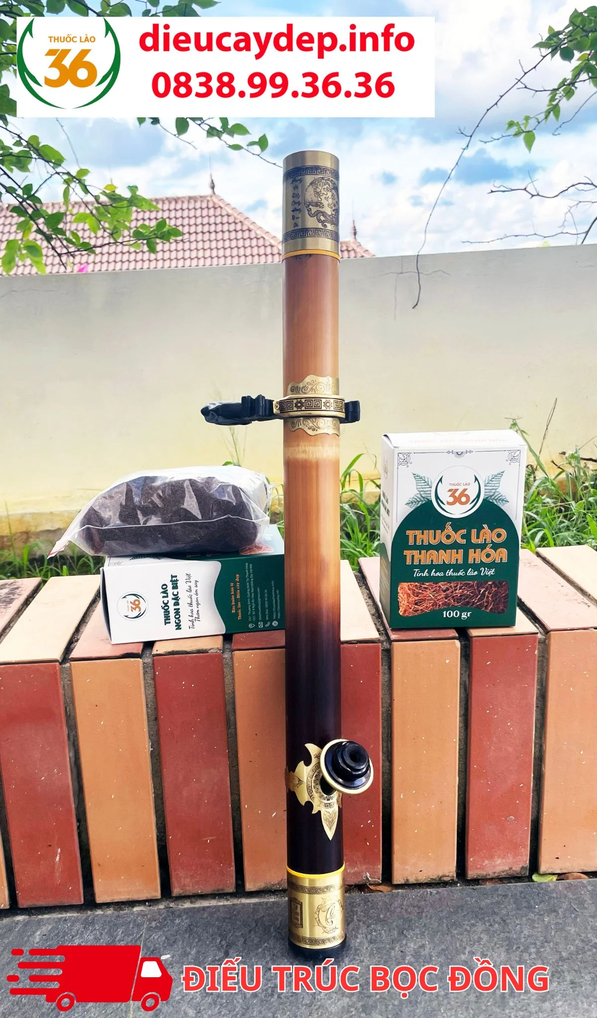 những mẫu điếu cày mộc đẹp - mẫu điếu mộc thủ công dùng để trưng bày và sử dụng