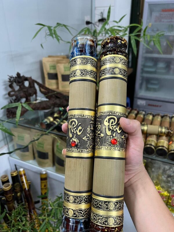 Điếu Cày Rút Nứa 35cm Âm Nõ Ngọc