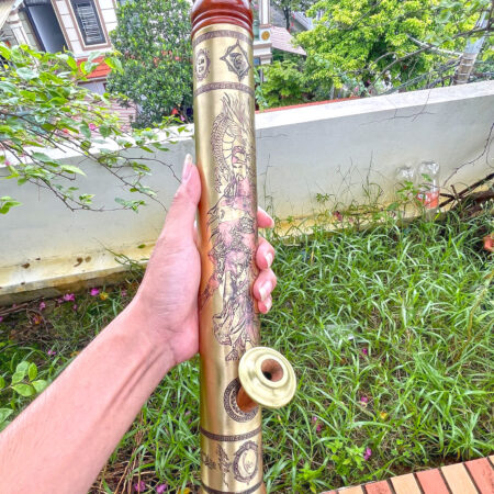 Điếu Rút Bọc Đồng 41cm